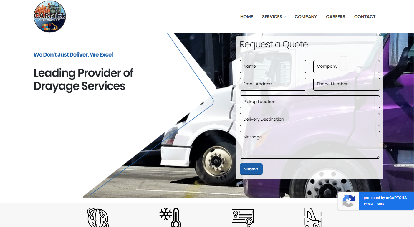 Carmel Transport: reCAPTCHA v3 Added to the Website