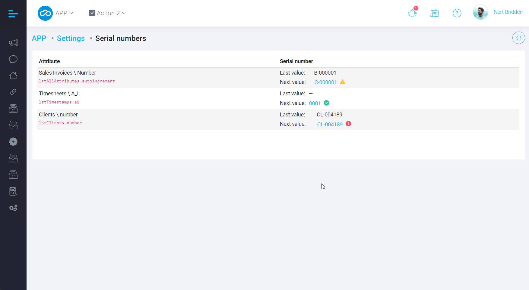 Serial Numbers Management Is Now in the Implementation Layer