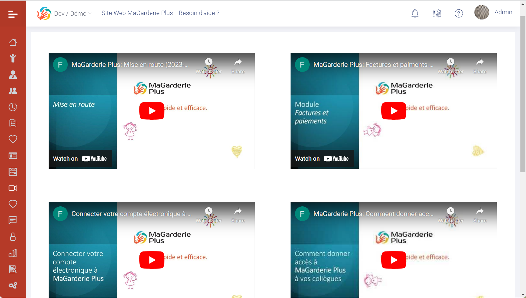 MaGarderie Plus: Explanatory Videos MaGarderie Plus: Explanatory Videos