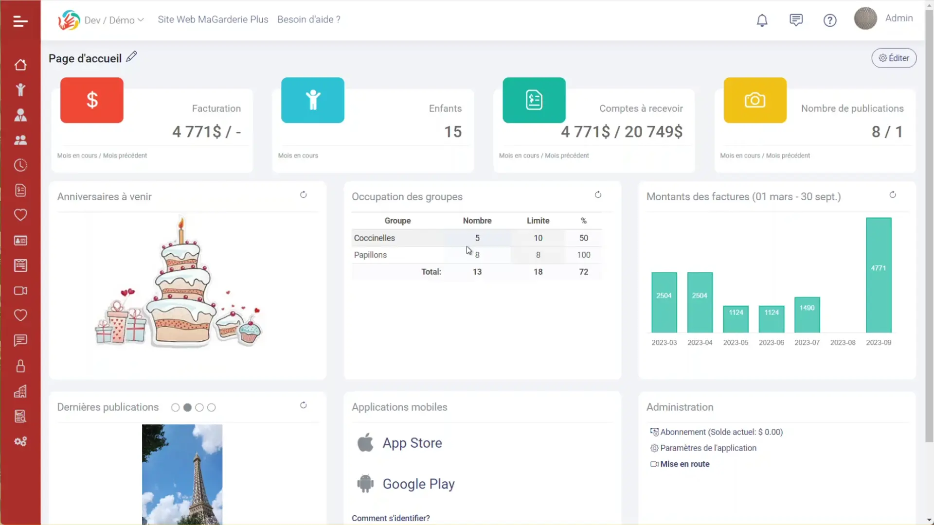 MaGarderie Plus: Relevé 24 module MaGarderie Plus: Relevé 24 module