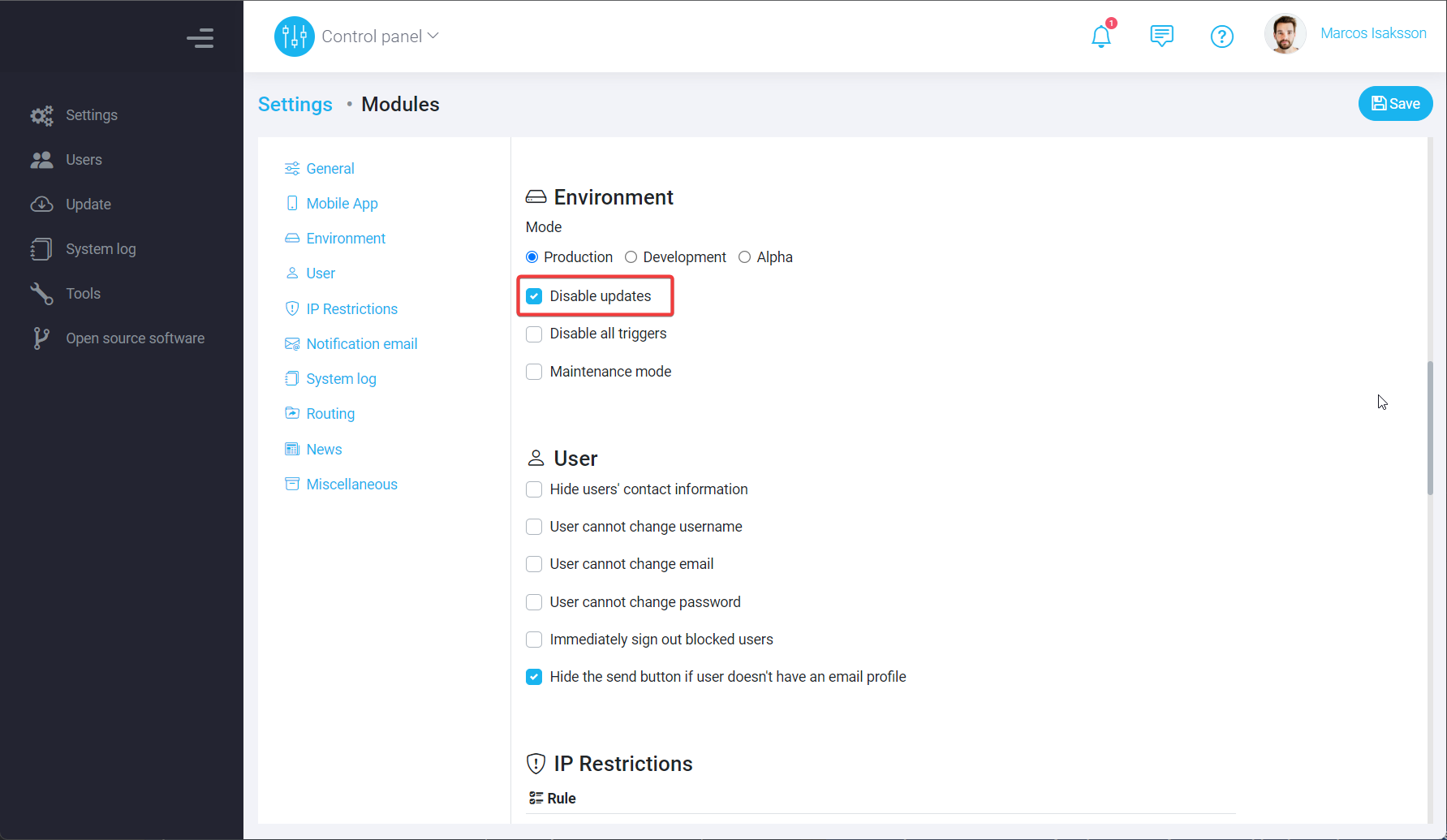 "Disable updates" Setting: Taking Control of Your Software "Disable updates" Setting: Taking Control of Your Software